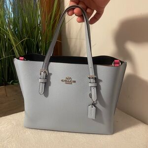 Coach Light Blue Tote Bag